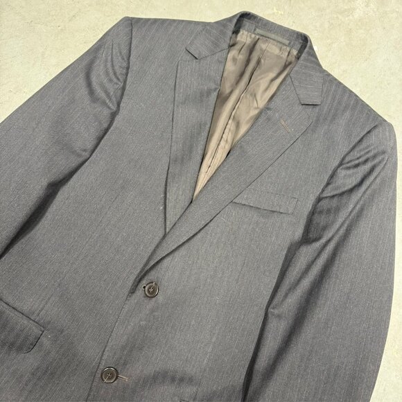 Z Zegna Drop 8 Striped Blazer Wool Sport Coat Grey 38R - Picture 3 of 10